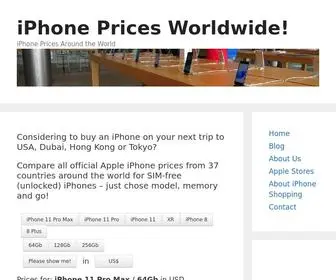 Iphone-Worldwide.com(IPhone prices around the world) Screenshot