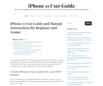 Iphone11Userguide.com(IPhone 11 User Guide and Manual Instructions for Beginners) Screenshot