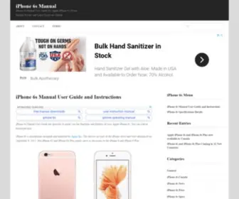 Iphone6Smanual.com(IPhone 6s Manual User Guide and Instructions) Screenshot