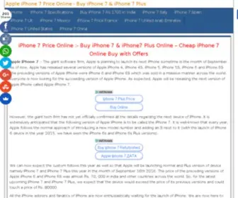 Iphone7Price.org(Buy iPhone 7 & iPhone 7 Plus) Screenshot