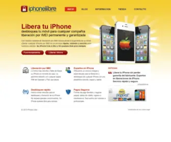 Iphonelibre.es(Liberar iPhone por IMEI) Screenshot