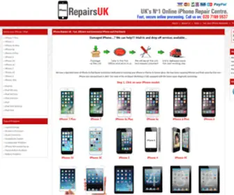 Iphonerepairuk.com(IPhone Repairs UK) Screenshot