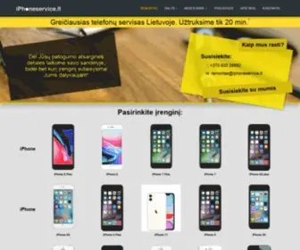 Iphoneservice.lt(IPhone remontas Vilniuje) Screenshot