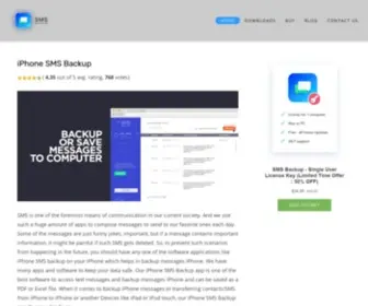 Iphonesmsbackup.com(Save or Backup messages iPhone to Mac or PC. iPhone SMS Backup) Screenshot