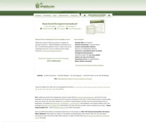 IPHPBB.com(Kostenloses Forum von) Screenshot