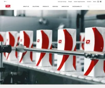 Ipi-SRL.com(IPI, leader in aseptic carton packaging material and machines) Screenshot