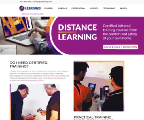 Ipilearning.com.au(Infrared Training at IPI Learning) Screenshot
