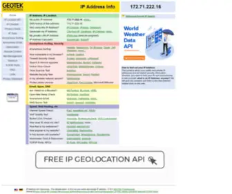 Ipinfo.info(IP Address Lookup and Geolocation API) Screenshot