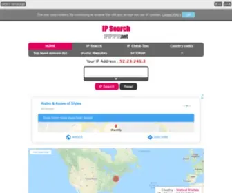 Ipipipip.net(IP Search) Screenshot