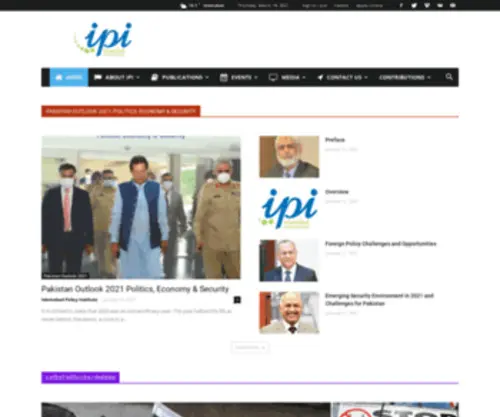 Ipipk.org(Islamabad Policy Institute) Screenshot