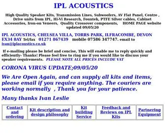 Iplacoustics.co.uk(IPL ACOUSTICS) Screenshot