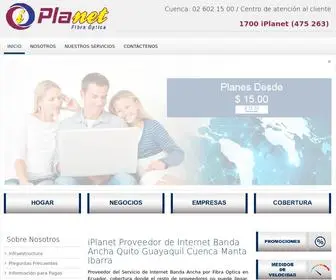 Iplanet.ec(Contratar Servicio de Internet banda ancha ilimitado Guayaquil y Quito) Screenshot