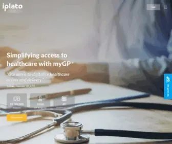 Iplato.com(Simplifying access to healthcare with myGP®) Screenshot