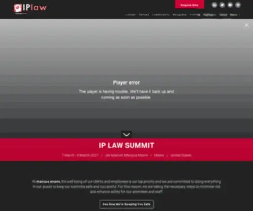 Iplawsummit.com(IP Law Summit) Screenshot