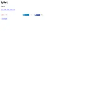 Iplist.net(Iplist) Screenshot