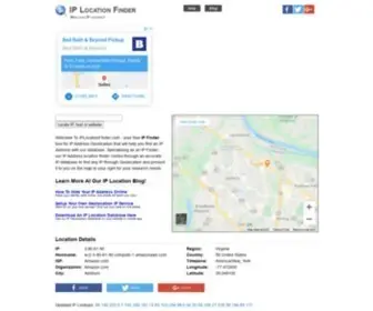 Iplocationfinder.com(Free IP Lookup) Screenshot