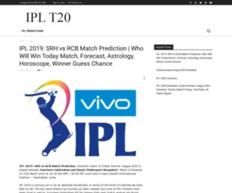 IPLT20.co(Indian Premier LeagueIPL 2020 Schedule) Screenshot