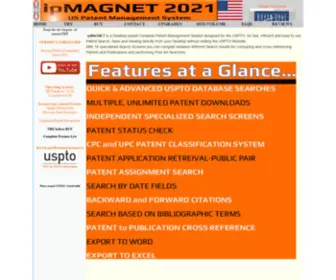 Ipmagnet.com(USPTO Advanced Patent Search and Download System) Screenshot