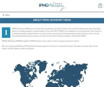 Ipmoadvisory-Mena.com(Leading PMO Training & Certification Provider) Screenshot