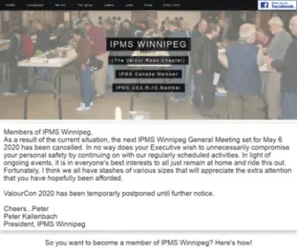 Ipmswinnipeg.ca(The home of IPMS Winnipeg Valour Road Chapter) Screenshot