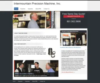 Ipmutah.com(Intermountain Precision Machine) Screenshot