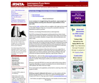 Ipnta.org(Independence Plaza North Tenant Association) Screenshot