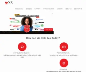 Ipnxtelecoms.com(IpNX Nigeria Limited) Screenshot
