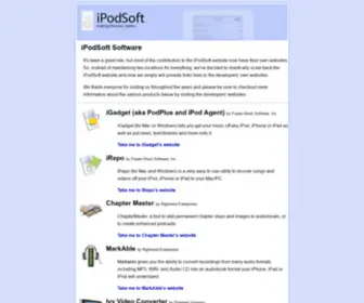 Ipodsoft.com(IPod Software Specialists) Screenshot