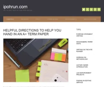Ipohrun.com(Research Paper Writing Tips For All) Screenshot