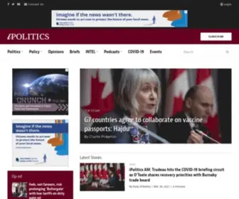 Ipolitics.ca(Canadian News and Politics) Screenshot