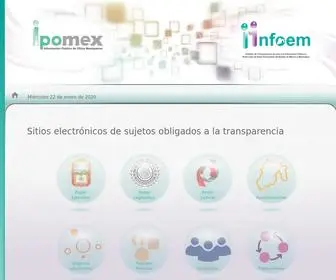 Ipomex.org.mx(Portal de Información Pública Mexiquense) Screenshot