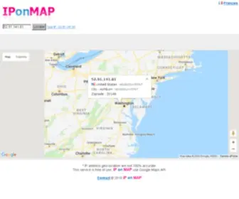Iponmap.com(Find IP address location) Screenshot