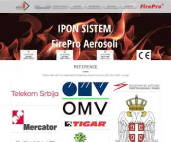 Iponsistem.com(Privredno društvo za proizvodnju i pružanje usluga u oblastima) Screenshot