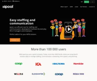 Ipool.se(Personalsystem för effektiv bemanning) Screenshot