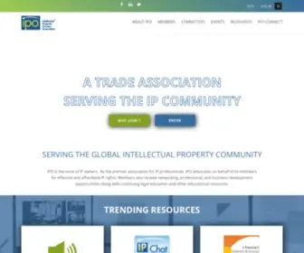 Ipo.org(Intellectual Property Owners Association) Screenshot