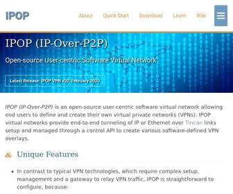 Ipop-Project.org(IPOP (IP) Screenshot