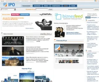 Ipo.pl(Portal finansowy) Screenshot