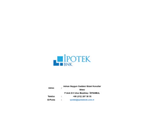 Ipotekbnk.com.tr(POTEKBANK) Screenshot