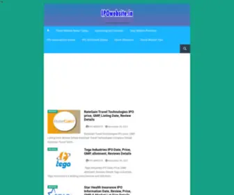 Ipowebsite.in(NSE) Screenshot