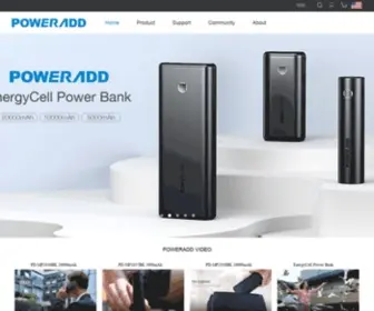 Ipoweradd.com(Poweradd Official Website) Screenshot