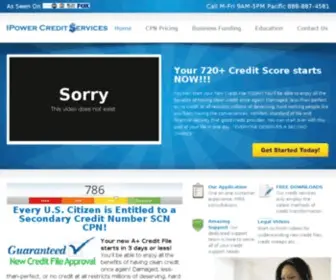 Ipowercreditservices.com(Credit Sweep) Screenshot