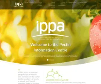 Ippa.info(International Pectin Producers Association) Screenshot