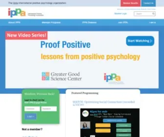 Ippanetwork.org(International Positive Psychology Association) Screenshot