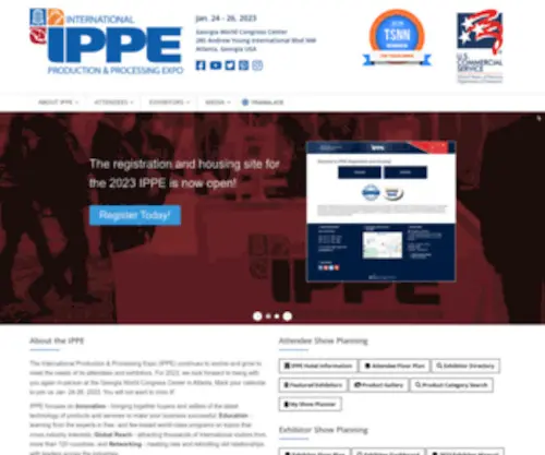 Ippexpo.com(IPPE 2024) Screenshot