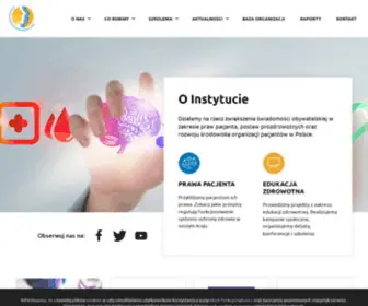 Ippez.pl(Instytut Praw Pacjenta i Edukacji Zdrowotnej) Screenshot