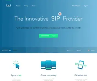 Ippi.fr(VoIP SIP trunk provider) Screenshot