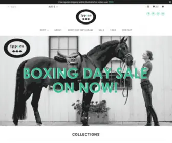 Ippico.com.au(Innovators of rider and horse apparel) Screenshot