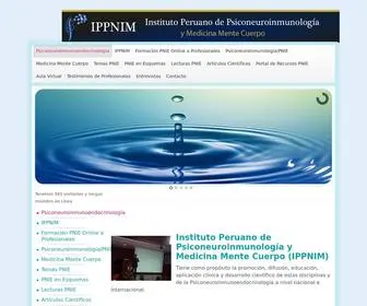 Ippnim.com(INSTITUTO PERUANO DE PSICONEUROINMUNOLOGÍA Y MEDICINA MENTE CUERPO (IPPNIM)) Screenshot