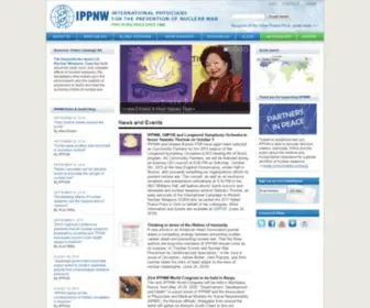 IPPNW.org(International Physicians for the Prevention of Nuclear War) Screenshot