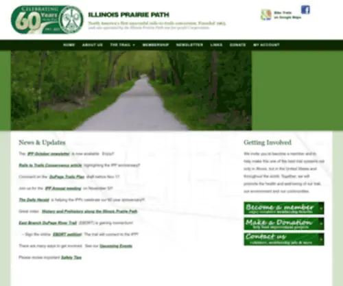IPP.org(Illinois Prairie Path) Screenshot